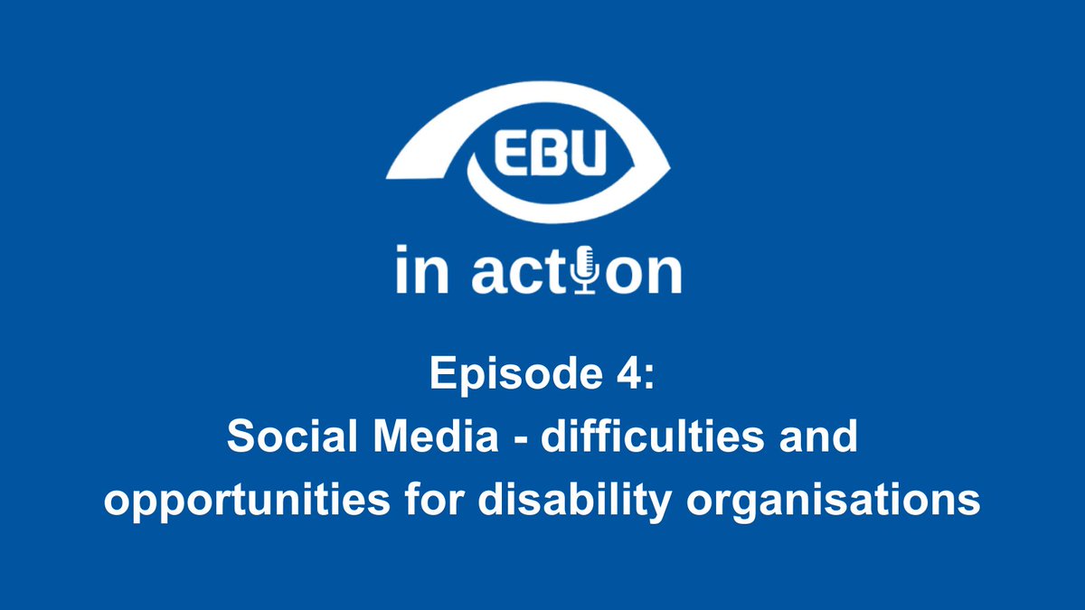 What are the main challenges and opportunities of Social Media platforms for disability organisations? 🎧 Natalia Suárez (@MyEDF) and Ville Lamminen (@NKLry) tell us more about this subject in the fourth episode of 'EBU in action': tinyurl.com/285kamz9