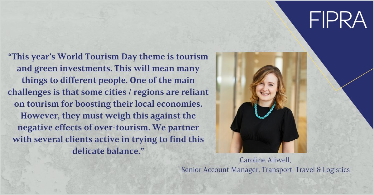 At FIPRA, we’re dedicated to raising awareness and helping our clients to find meaningful solutions. Together, we can shape a more sustainable future for travel and tourism. Reach out to our team to know more fipra.com/service/transp…. #WorldTourismDay