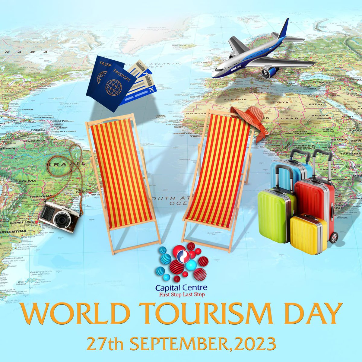 Exploring the world, one destination at a time! 🌍 Celebrating World Tourism Day at the Capital Centre with Leisure Deals tours. Let's embark on unforgettable journeys together! ✈️🗺️ 

#CapitalCentre #Firststoplaststop #WorldTourismDay #LeisureDealsTours #Wanderlust