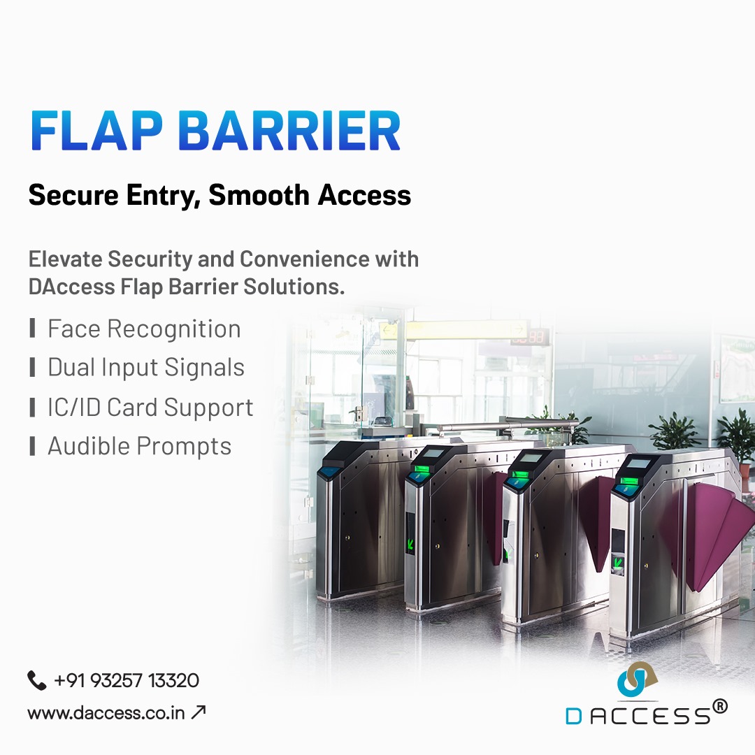 🌟 Elevate security with DAccess Flap Barriers! Our cutting-edge tech ensures authorized access, keeping your premises secure and flowing seamlessly. Upgrade today! 🔒💼🚀

#DAccess #flapbarrier #effortlessentry #seamlessaccess #aitechnology #efficiency #facialrecognition