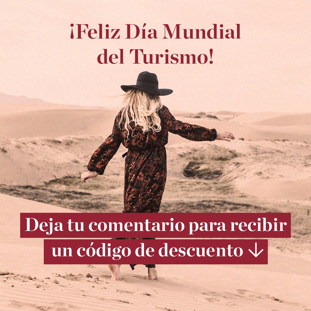 NHCollectionES's tweet image. ¡Hay que celebrar el Día Mundial del Turismo! Tenemos un regalito para ti😉 ¡Déjanos un comentario en este post y te mandamos un código descuento!​

#NHCollection #NHCollectionExperience #FeelthePlace #DíaMundialDelTurismo #CódigoDescuento