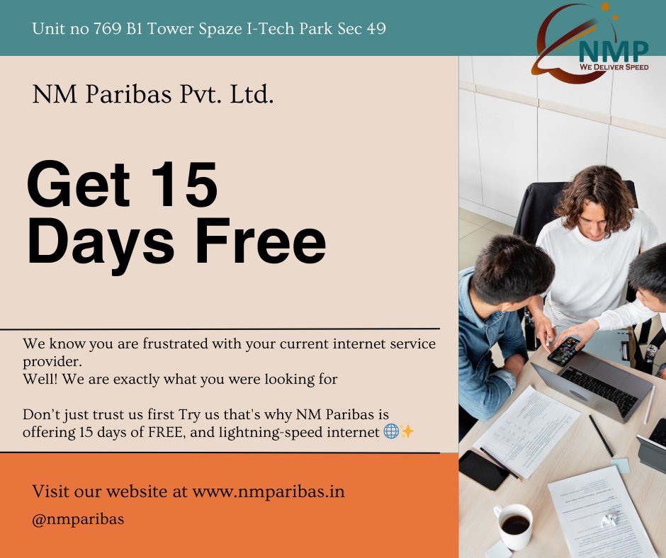 NmParibas's tweet photo. We've got some electrifying news that will light up your digital world! 💡 NM Paribas is thrilled to announce our exciting offer: 15 DAYS OF FREE INTERNET SERVICE! 🎉📶 https://t.co/BWPKWMpV2o