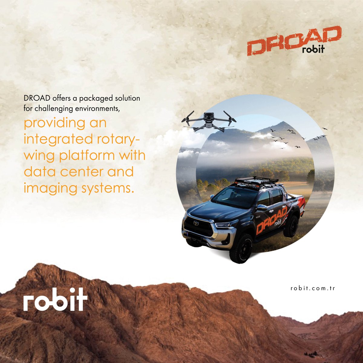 RobitTeknoloji's tweet photo. #Droad provides an integrated rotary-wing platform with mobile data center and imaging system.

https://t.co/yOsmkK8tMS

#robit #robittechnology #iha #drone #uav #tasinabilirveri #robittechnology #imaging #mobil #mobiledatacenter https://t.co/MIstjl3FqY