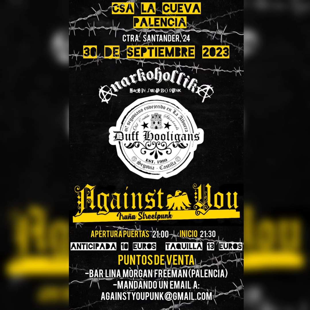 Ya llega el finde!!nos vemos este viernes en los corrales del buelna(gratis)y el sabado en Palencia(entradas anticipadas por privado)