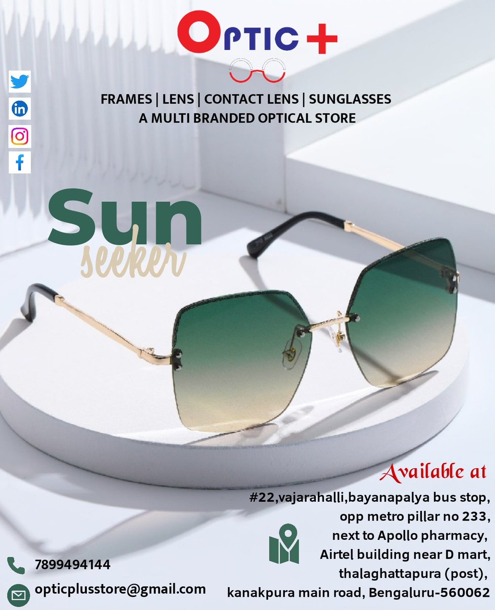 'Who wants some ☀️
.
..
.
.
.Choose style and clarity with every frame.
..
.
.
.
.
.
 #FashionForward #SpectaclesRevolution #StyleInSight #VisionaryFrames #EyewearEssentials #FashionableEyewear #ClearVision #FrameYourStyle #EleganceInEveryFrame #SeeInStyle #OpticalInnovation