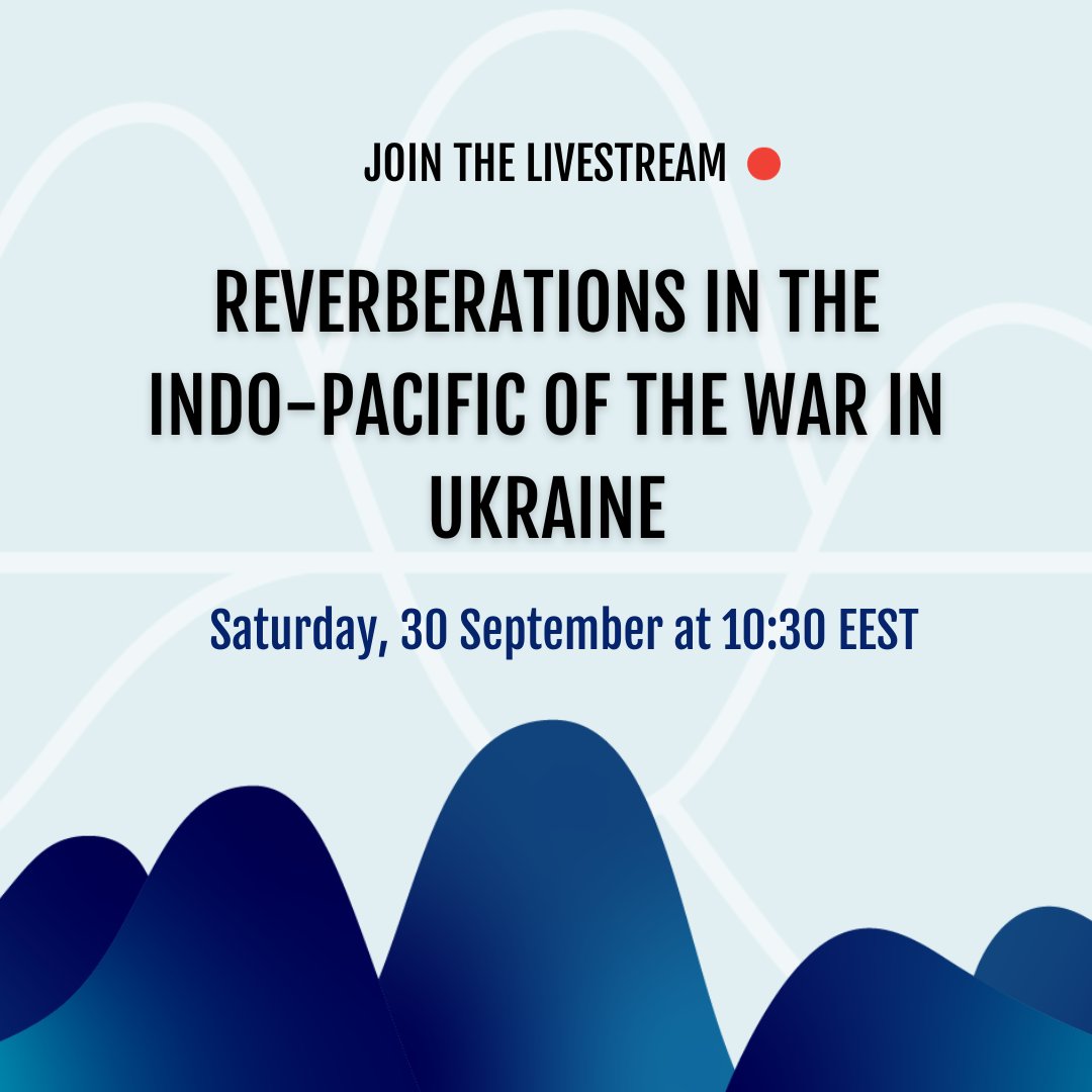 🌏How has Russia's war of aggression in Ukraine changed security dynamics in the Indo-Pacific? Join us for an expert panel featuring @SalmaBava, @berlin_bridge, @andrewmichta, @graham_euan, @LynnKuok and @BarryPavel, moderated by @Mattlin_M Livestream⤵️ tinyurl.com/3mr5djyc