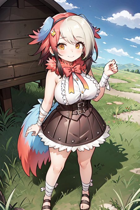 AI描きプログラムでディアトリマを作ってみました🐦☀️

#けものフレンズ 
#AIイラスト #AIart 