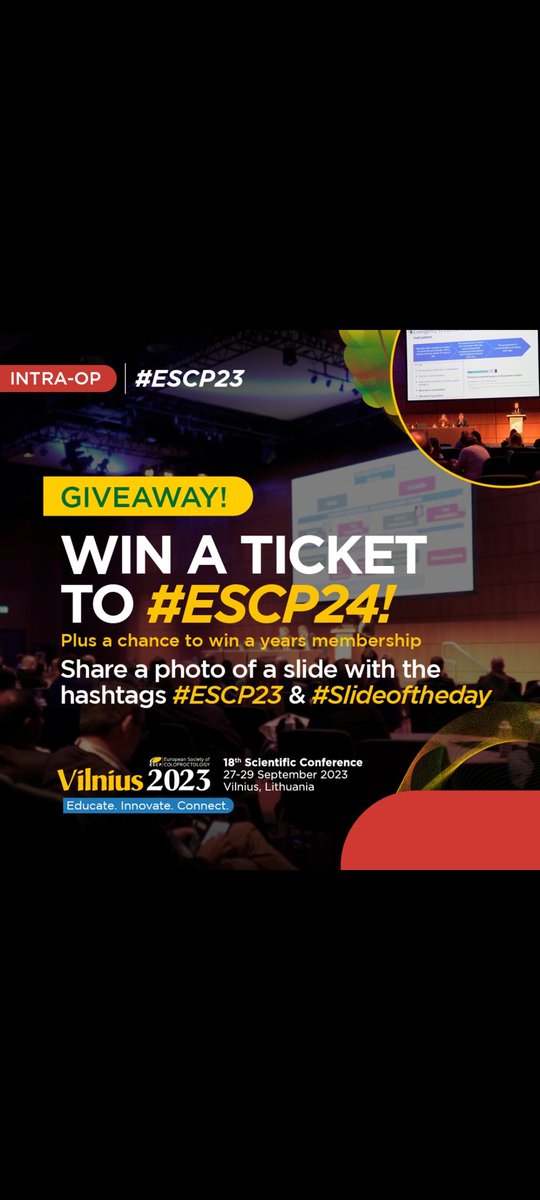 Nicolas Avellaneda (@nlavellaneda) on Twitter photo Do you want a free ticket to #escp2024 congress? Easy peasy - post a slide from #Vilnius tagging <a href="/escp_tweets/">European Society of Coloproctology</a> #escp23 #slideoftheday and participate!
<a href="/MiguelCunhaSurg/">Miguel F. Cunha</a> <a href="/ZGaroufalia/">ZoeGaroufalia</a> <a href="/vittoriabellat0/">Vittoria Bellato</a> <a href="/JeremyMeyerGVA/">Dr Jeremy Meyer</a> <a href="/researchactive/">Richard Brady (researchactive.bsky.social)</a> <a href="/PeterCh12345/">Peter Christensen</a> <a href="/caterina_foppa/">Caterina Foppa</a> <a href="/OmarEspinosaGon/">Omar Espinosa</a> Do you want a free ticket to #escp2024 congress? Easy peasy - post a slide from #Vilnius tagging <a href="/escp_tweets/">European Society of Coloproctology</a> #escp23 #slideoftheday and participate!
<a href="/MiguelCunhaSurg/">Miguel F. Cunha</a> <a href="/ZGaroufalia/">ZoeGaroufalia</a> <a href="/vittoriabellat0/">Vittoria Bellato</a> <a href="/JeremyMeyerGVA/">Dr Jeremy Meyer</a> <a href="/researchactive/">Richard Brady (researchactive.bsky.social)</a> <a href="/PeterCh12345/">Peter Christensen</a> <a href="/caterina_foppa/">Caterina Foppa</a> <a href="/OmarEspinosaGon/">Omar Espinosa</a>