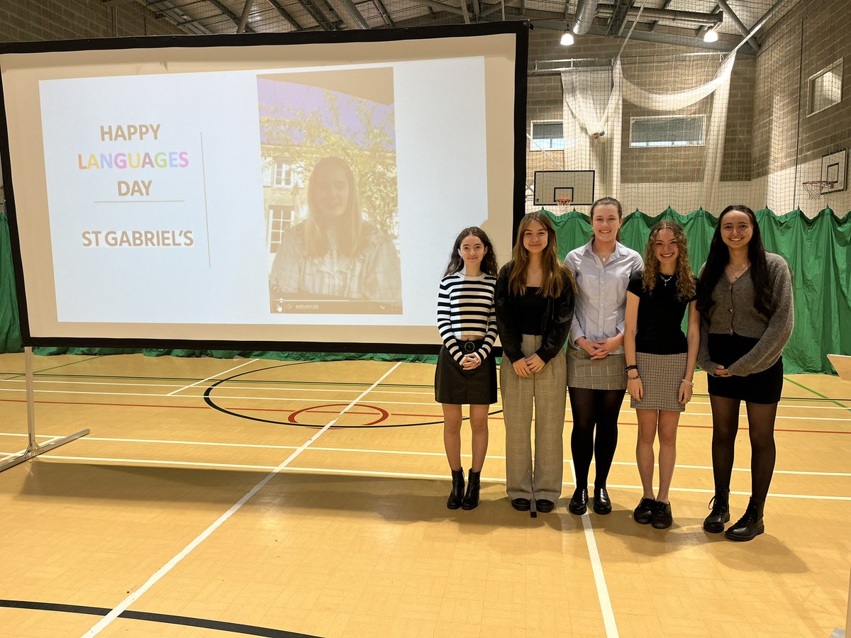 Sixth form linguists impressed the school community with their skills in Spanish, Armenian, Polish, Mandarin and French and their plans to work and study abroad #twobigyears <a href="/StGabrielsMFL/">St Gabriel's MFL</a>