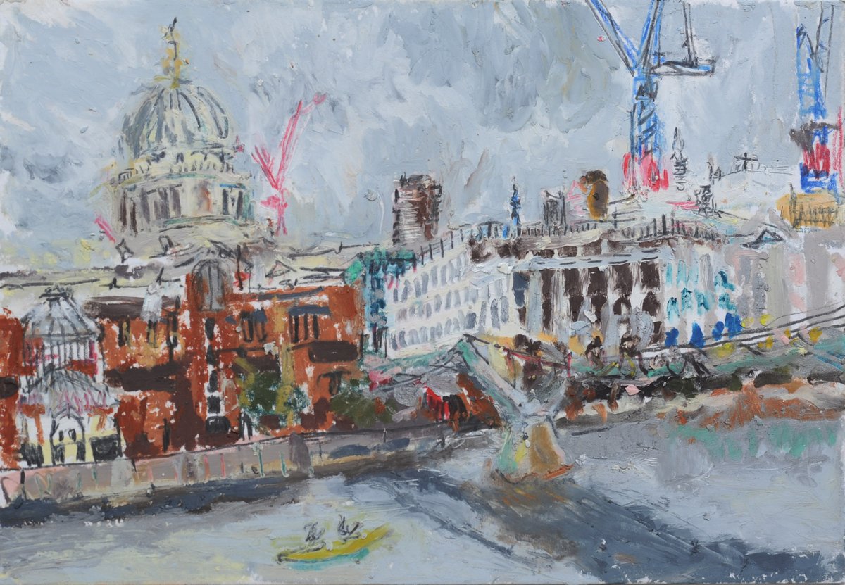 LAST DAY TO SEE my cityscapes: LONDON: SKYLINE AND RIVER is on at the wonderful Barbican Library, 2nd floor @barbicanlibs @barbicancentre
1 - 27 September All work for sale