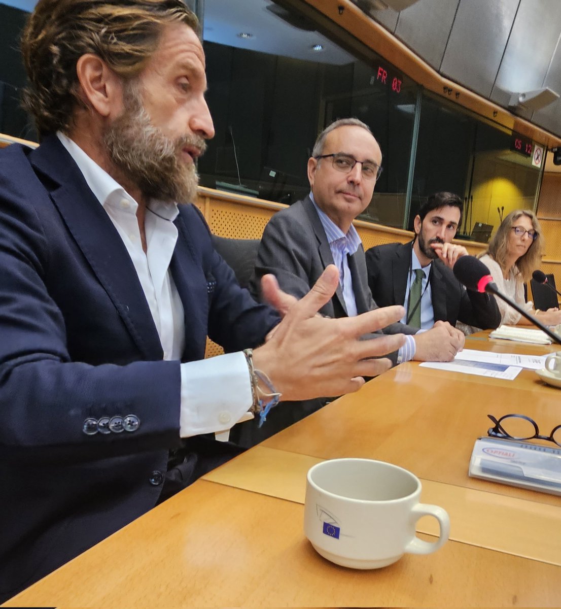 EUCardealers's tweet photo. "Mobility must stay affordable. To offer customers the best net-zero solution, we need technological neutrality" says AECDR President @GerardoPGimenez at today's event of @CEEES_es in the European Parliament, hosted by @susanasolisp https://t.co/7WaeMjhnKi