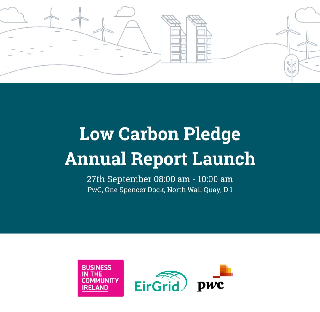 As a @bitcireland #LowCarbonPledge signatory, we welcome the launch of the Annual Progress report sharing our continuous progress as a collective towards the achievement of our climate goals ⛅🌍  

Read the report here: pwc.ie/reports/bitci-….