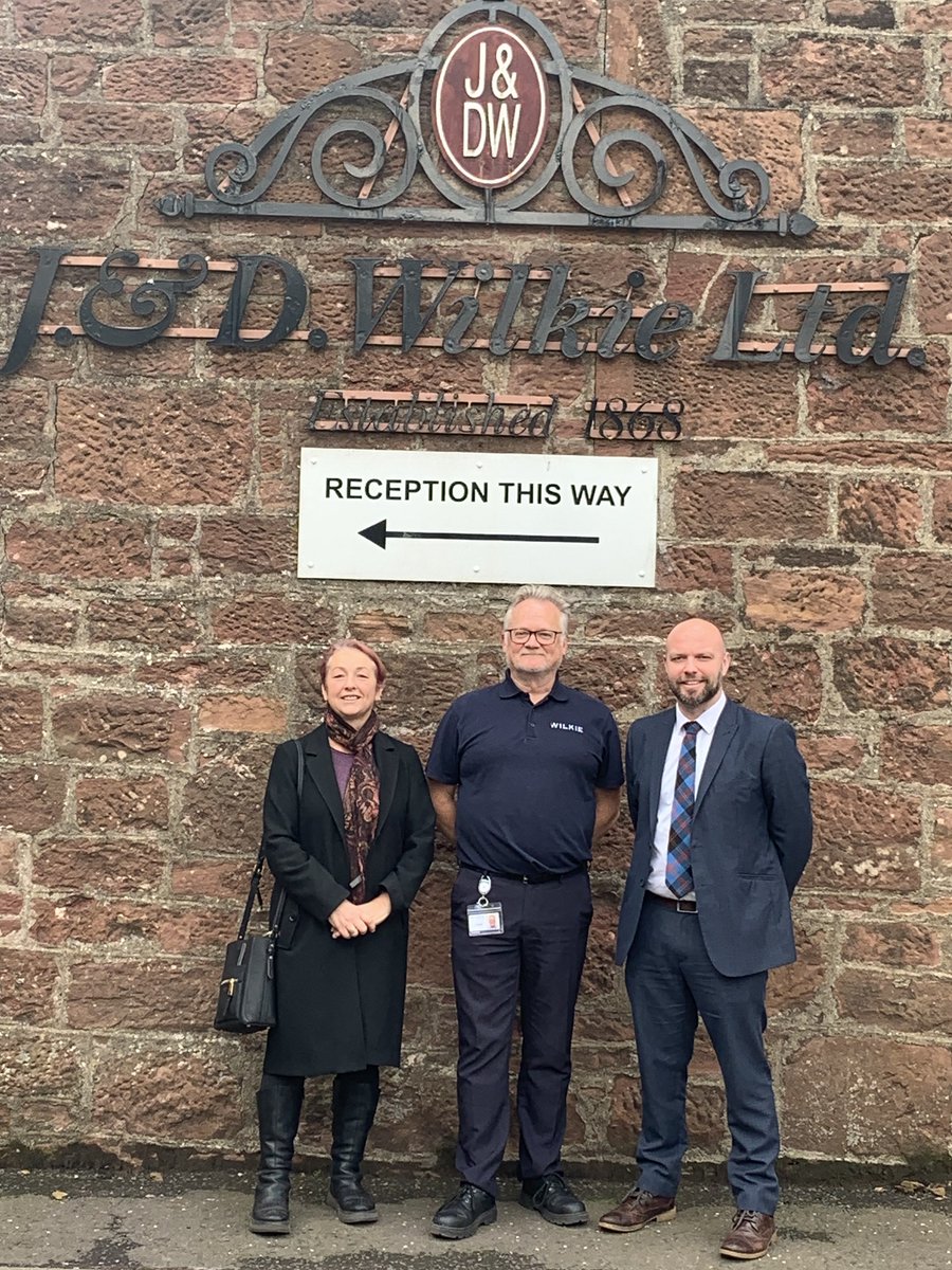Cllr Mark McDonald and Council Leader Beth Whiteside visited JD Wilkie, a global technical textile manufacturing company founded in Kirriemuir, this week to hear about the progress the company has made this year and their exciting proposals for the future.