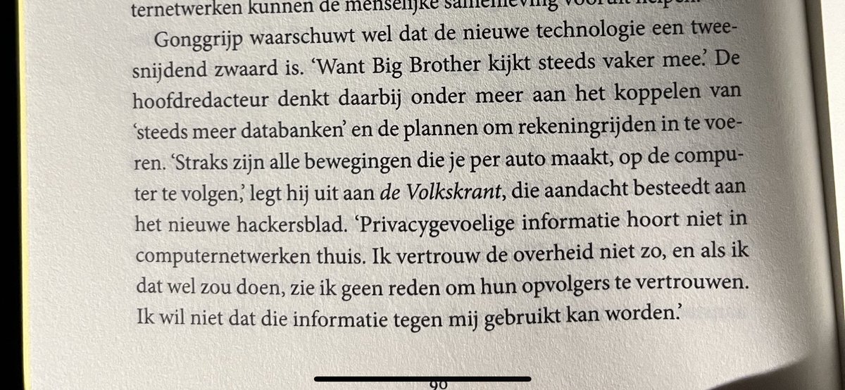 Vandaag is de boekpresentatie van ‘De Hackers Die Nederland Veranderden -de spannende geschiedenis van XS4ALL’ van <a href="/rohy/">Maarten Reijnders</a>. 

Zie hier een passage met een waarschuwing uit 1989 (!) van Rop Gonggrijp over het internet: