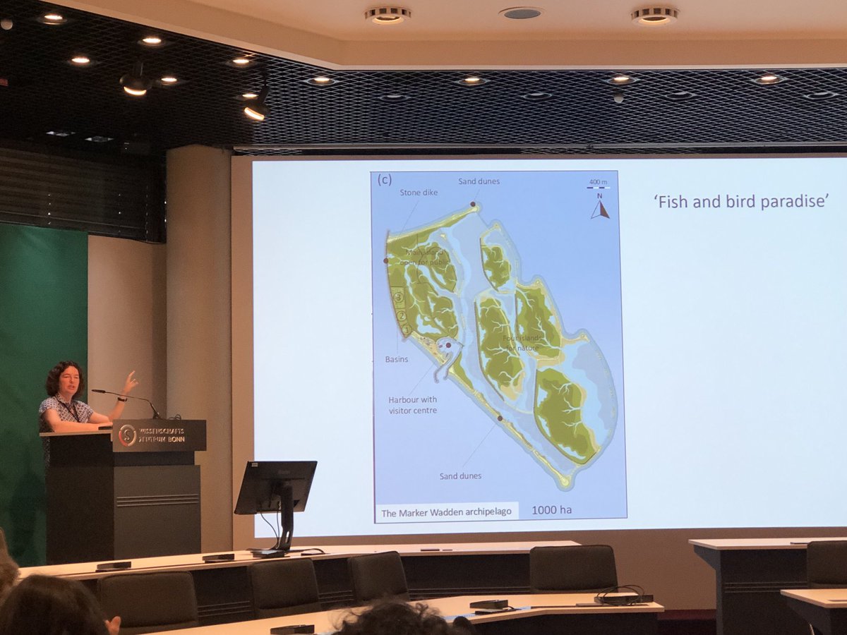 AlettaBonn's tweet photo. Fascinating #bioclim2023 keynote by Liesbeth Bakker @liesbethbakker on #rewilding for bringin nature back to #wetlands @BfN_de 🐟🐴 https://t.co/L6EC8gonBd