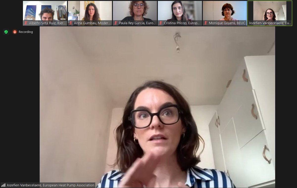 beuc's tweet photo. @pazserra @CECUconsumo @PaulaReyGarcia1 @Energy4Europe @helloheatpumps @iberdrola @moniquegoyens @EPHA_EU National governments should provide clarity for consumers to show the direction of travel with concrete measures (eg. ending subsidies for fossil boiler & phase-out dates) - Jozefien Vanbecelaere from @helloheatpumps #ConsumerDebate https://t.co/Spx5QRb8cl