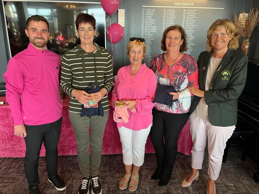 Douglasgolfclub's tweet photo. Prizewinners at yesterday's Play in Pink Charity Day in Douglas.
Thanks to Bernie Heffernan for the photos.

@jackahearne https://t.co/0wCUmuUTgz