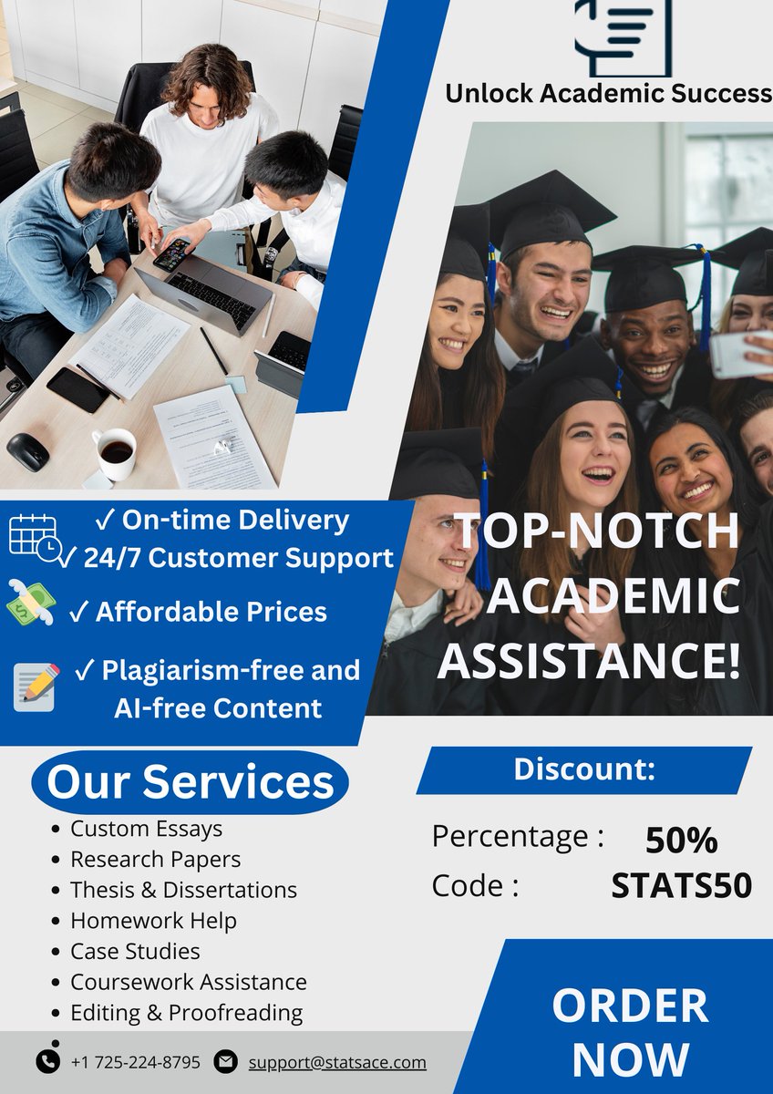 Unleash Your Academic Potential with statsace.com 🚀 Your Path to Excellence in Every Assignment 📚💡 Visit statsace.com for Expert Academic Support Today! ✨