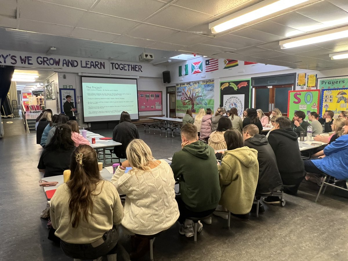 StCharlesGla's tweet photo. Using our development time to collaborate with the staff of @StBlanesGCC and @stmarysmaryhill to plan our #Moderation activity. Looking forward to seeing how #ThinkingRoutines is being embedded across our #CollaborativeLearningCommunity. #LookingOutwards @LiLTGCC @EdISGlasgow https://t.co/97YUIZEb2b