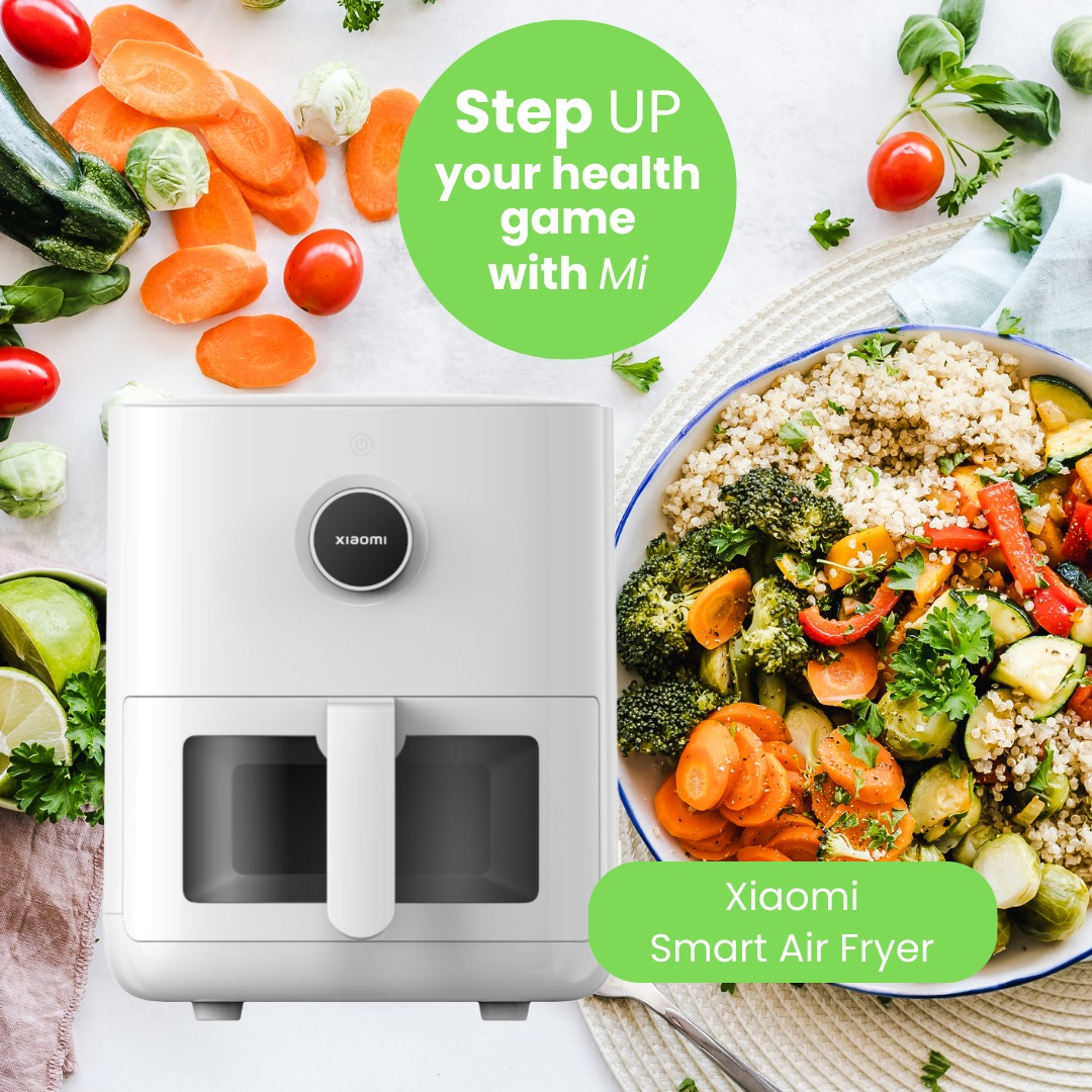 Revamp your health routine with Mi🍗🐟🍤

Indulge in tasty, low-fat meals with the #Xiaomi Mi Smart Air Fryer Pro. It offers a 4L basket for 1-5 servings, and a grill for efficient cooking. 

What healthy dish would you try? 

Get yours now: bit.ly/3R2naXF