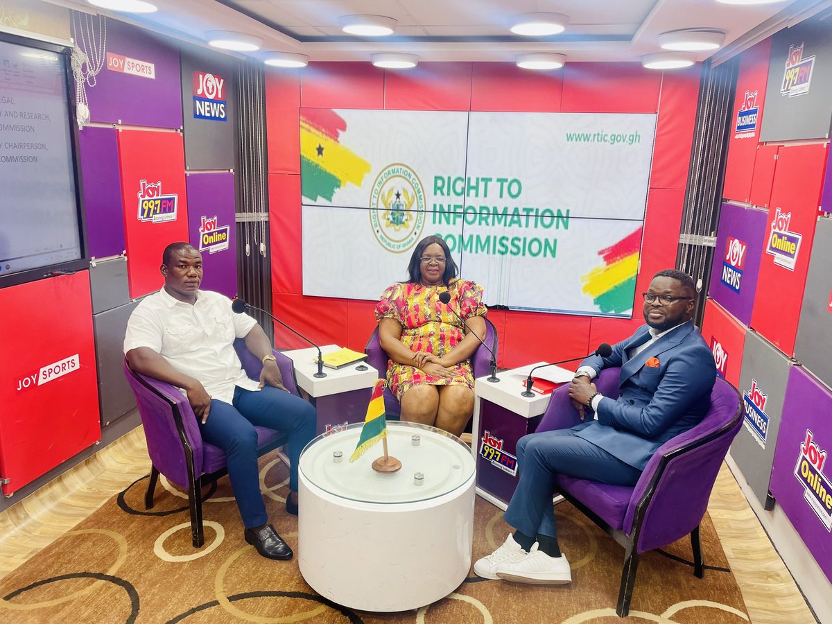 rticghana's tweet photo. Kindly tune in as they speak on the Right to Information Act, 2019 (Act989) and its related matters.
Watch here;https://t.co/RweP1GaMPM
#RTIMonth
#Act989
#RTICommission https://t.co/rxznG9qsKX