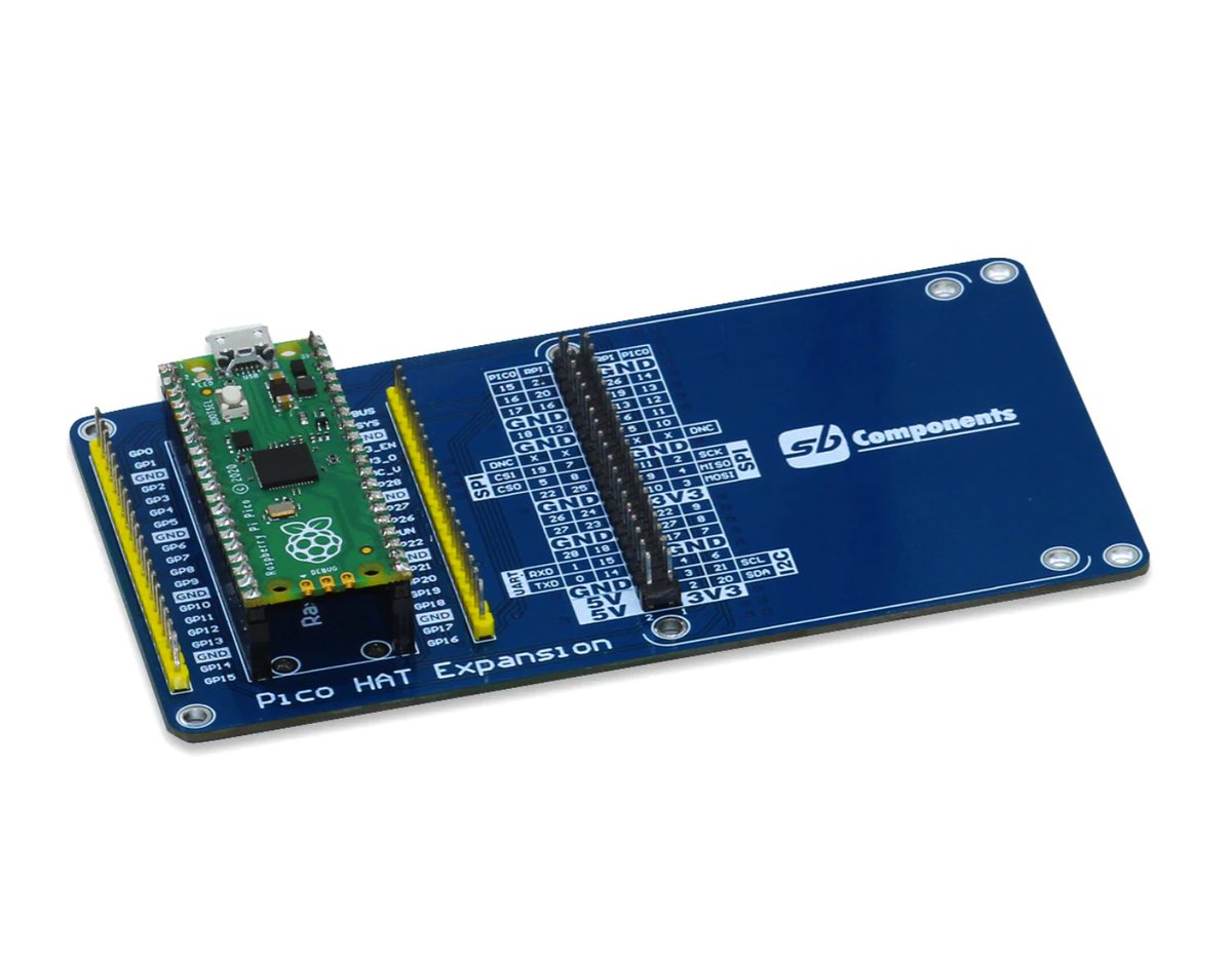 sb_components's tweet photo. Raspberry Pi Pico HAT Expansion: Take your Pico to the next level! Now at the best prices: https://t.co/BB57lPboa0
It provides a standard Raspberry Pi 40-pin GPIO header, so you can connect any HAT designed for the Raspberry Pi Model B. #raspberrypipico #raspberrypi #sbcomponents https://t.co/7GuATLAlmO