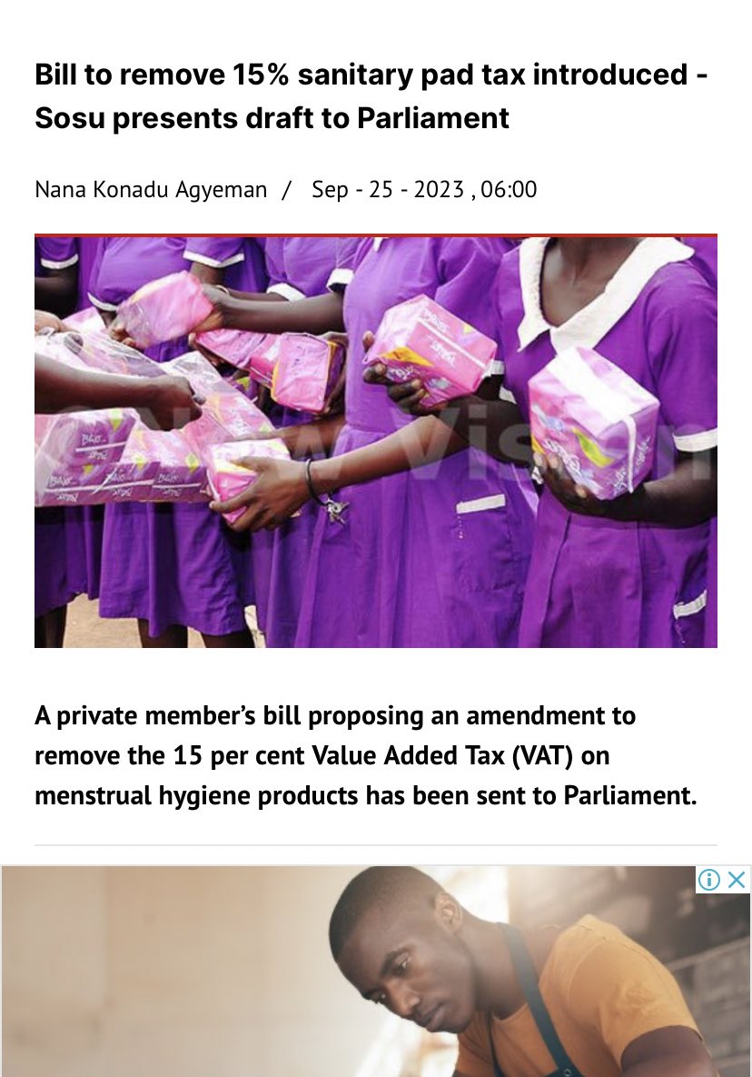 af_ia_blue's tweet photo. Someone will say MPs don’t fix roads. Okay! Adwoa Safo is a lawyer and former gender minister meanwhile it took a man to draft a bill to remove tax on sanitary pads. Adwoa Safo has to go. She isn’t fit to be in parliament. #OccupyJulorbiHouse https://t.co/jeaETUvL7y