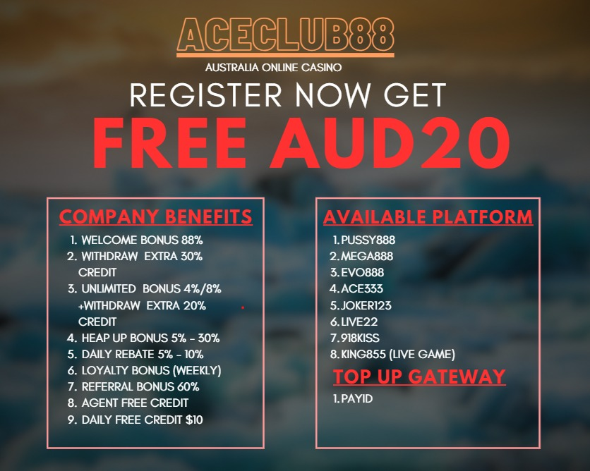 ♠️Aceclub88♠️ Onboard Sign-up Offer $20 💫🇦🇺 

24hours Customer Service👩‍💻
Our service is desirable for you
📲Whatapps Rec1: aceclub88join.wasap.my
📲Telegram ID ; t.me/Aceclub88Group
📲Web : aceclub88.com