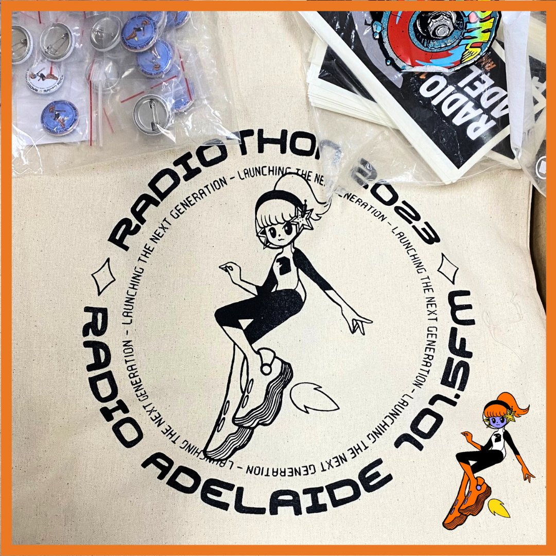 radioadelaide's tweet photo. 🚀 RADIOTHON FINAL DAY - LAST CHANCE ⭐

Celeste will be blasting off on her broadcasting adventures in a matter of hours. This is your last chance to get your hands on a Radiothon 2023 Subscriber pack or Radiothon T-Shirt!

🚀 Subscribe + donate | https://t.co/RkLeMBXq5y https://t.co/zhJQveF7Sf