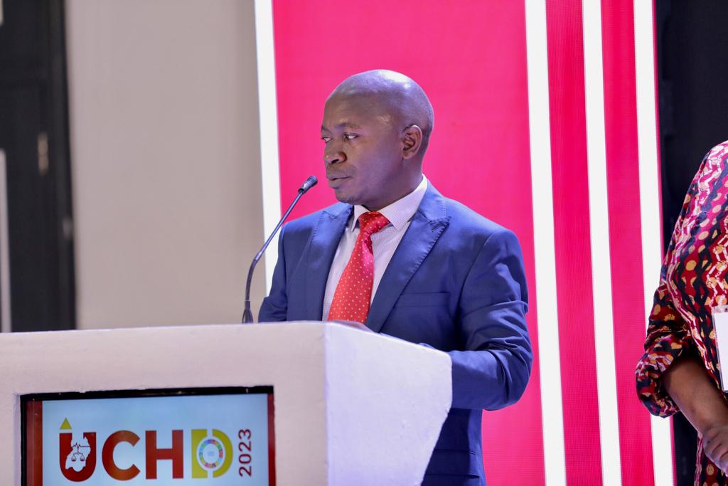 Our Programs Director is also Chair, Board of Directors of <a href="/cehurduganda/">CEHURD Uganda</a> gives opening and welcoming remarks during the inaugural ceremony of the Uganda National conference on Health, Human Rights and Development #UCHD2023