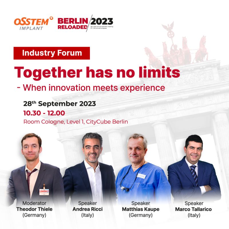 OsstemPortugal's tweet photo. SAVE THE DATE!
Data: 28 de setembro de 2023
Hora: 10.30 - 12.00
Localização: Sala Cologne, Nível 1, CityCube Berlin
@eao_association
#OSSTEM #OsstemImplant #osstemeurope
#EAO2023 #EAO #EAODiamondSponsor
#implantes #Implantologia #Portugal
#BerlinReloaded #Berlin #Germany https://t.co/nwYJgvAMjD