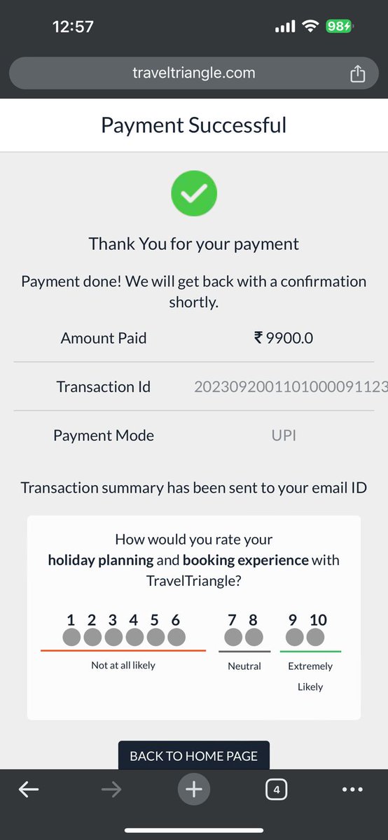 iosharoon's tweet photo. Travel Triangle Fraud Alert!  Once they pocket your cash, you'll be chasing them like a beggar , paid 40% upfront, and they flipped the plan and pricing. Vaibav from Travel Triangle blocked me too.  No help from customer care. Booking id  11104633 #TravelTriangle https://t.co/G5sFPH4Lkb