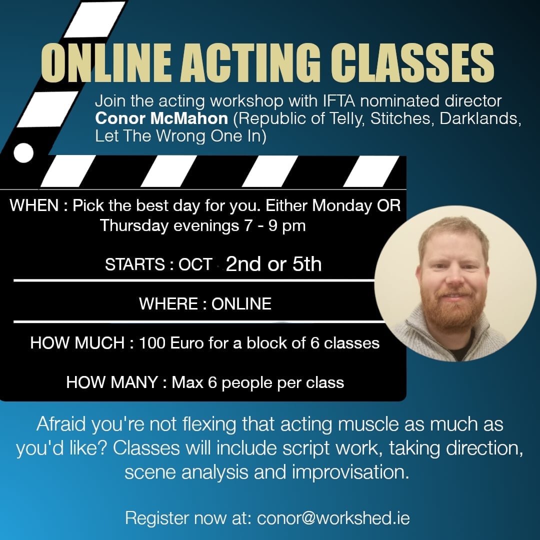 Acting classes.. Starting next week. Join us!