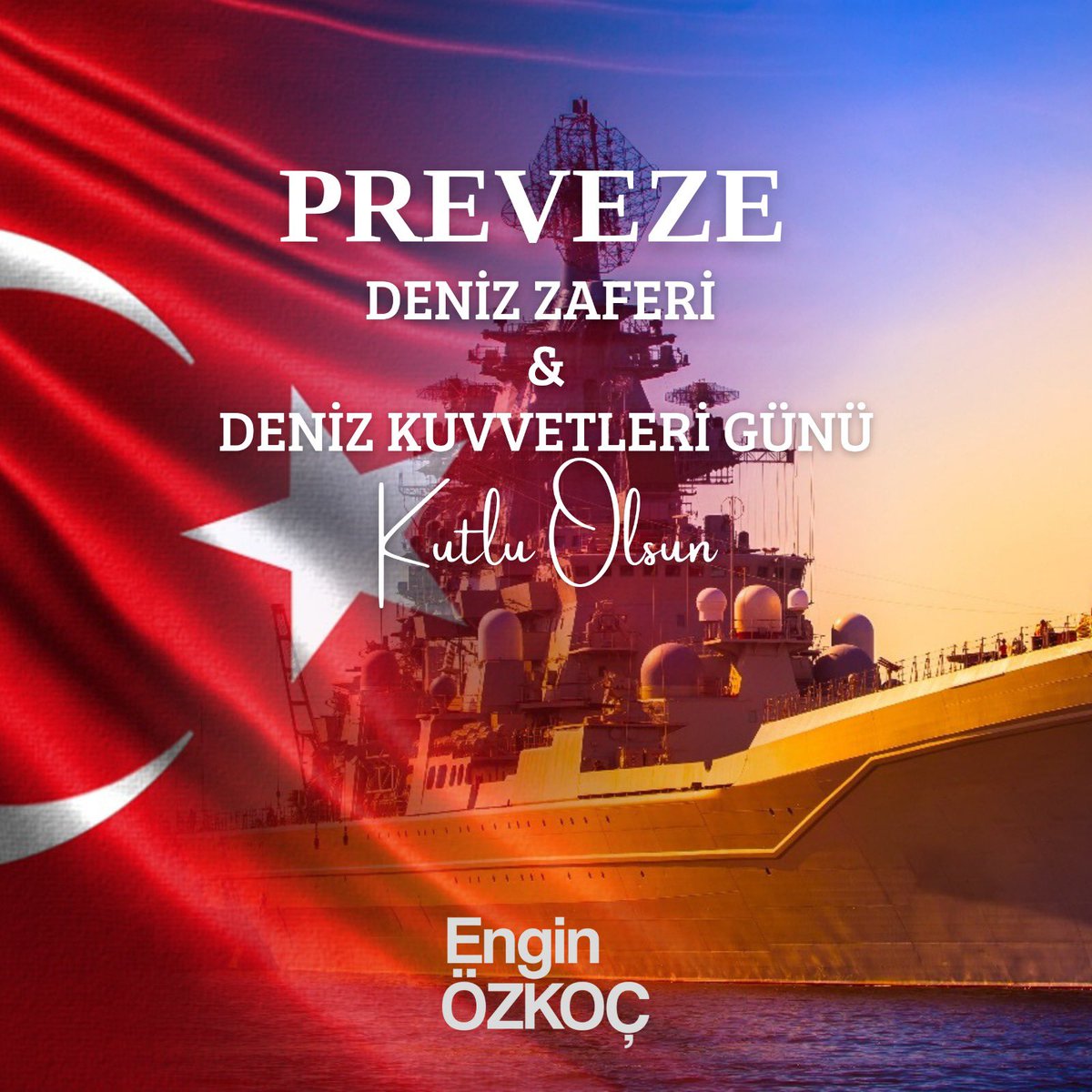 Preveze Deniz Zaferi'nin 485. yıl dönümünü ve Deniz Kuvvetleri Günü'nü kutluyor; bu anlamlı günde, denizlerimize hükmeden Barbaros Hayrettin Paşa ve tüm şehitlerimizi rahmetle anıyor, gazilerimize minnetimi sunuyorum.🇹🇷