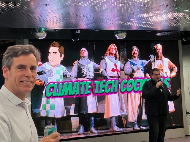 John Ridley at Climate Cocktails in London spreading the word about WhaleX and  ocean carbon sequestration ⁦<a href="/OceanCo/">Ocean Nourishment</a>⁩