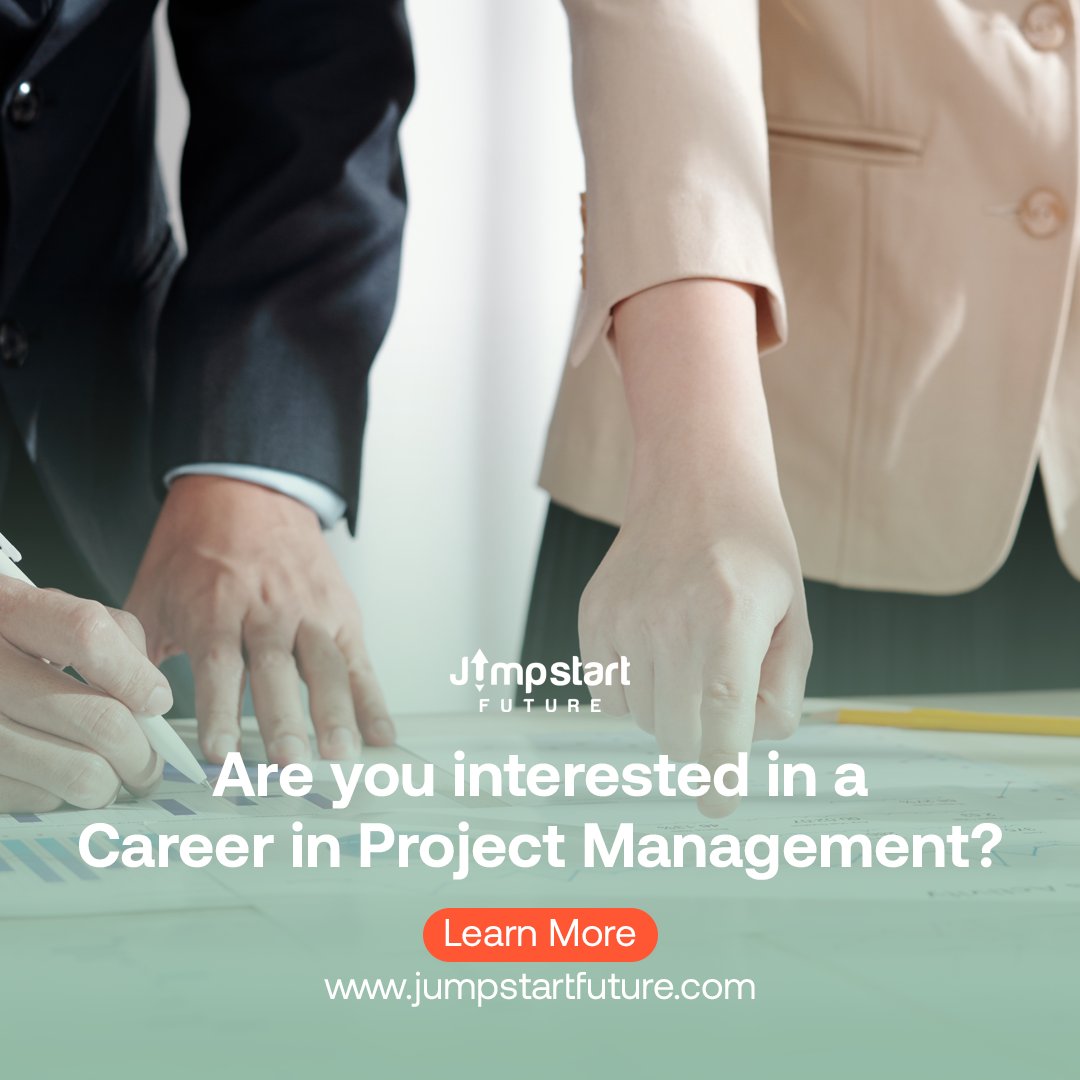 Jumpstartpm's tweet image. At Jumpstart Future, we specialize in turning dreams into reality.

Your journey to becoming a successful project manager starts here! 🚀

jumpstartfuture.com

#JumpstartFuture #ProjectManagement 
#CareerSuccess #LearnAndGrow #SkillsTraining #Mentorship #ProjectManager