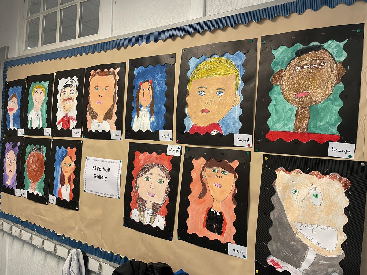 👨🏻‍🎨Welcome to the P5 portrait gallery #creativity #artistsinthemaking