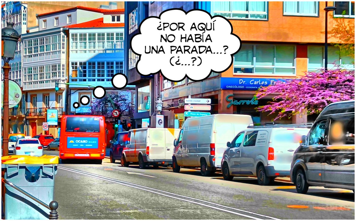 BlogBusurbano's tweet image. Qué curioso #SanAndrés:
Las cosas estaban mejor que ahora en cuanto a la accesibilidad de la #Par167.
Por entonces, el bus entraba arrimado a la acera.
Esta parada está hoy antes del giro a Sta Catalina y es una ruina: invadida, NO accesible...
Y nadie se queja, @ConcelloCoruna.