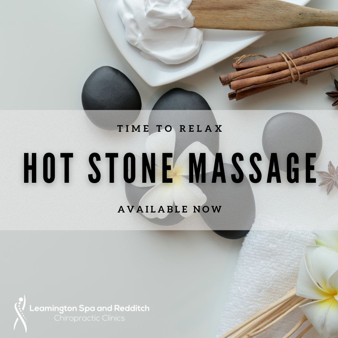 LSRChiro's tweet image. Time to relax!

Book your hot stone massage today by giving us a call.
Call to book 01527 402 762 or 01926 427354