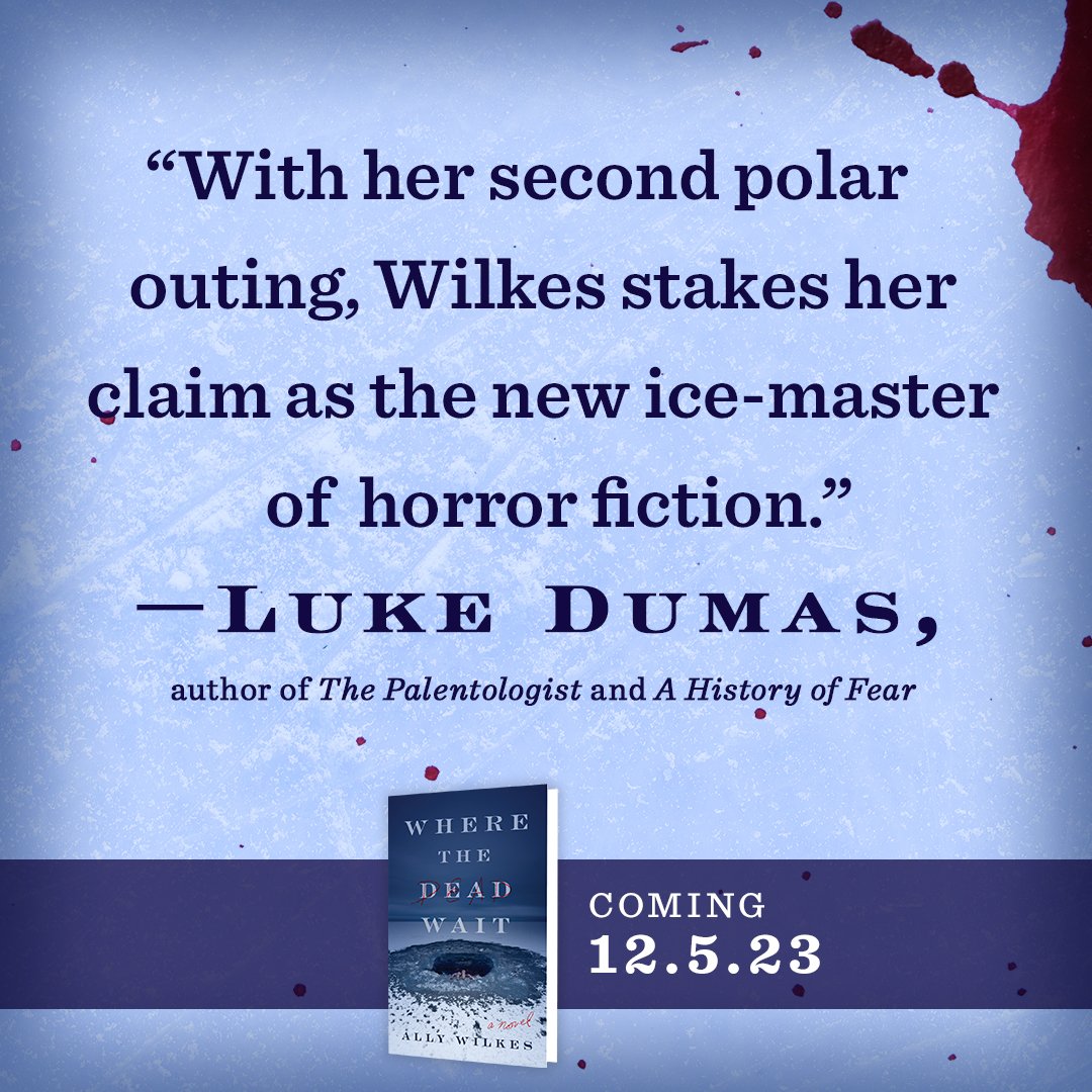 There's a chill in the air (love it! SOUP SEASON!) and my second novel is not far behind... #WhereTheDeadWait lands Dec 5 (US) and Jan 23 (UK) and you can find the relevant stuff... you know where 😉
