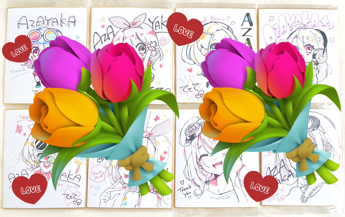 【💐2枚以上ホルダーの方！⠀】

ほんとはユーティリティでグッズ代金割引になる予定やったんですけど諸事情で変更させて頂きます🙇‍♀️ ̖́-

代わりに先着8名にこちらの色紙をプレゼントさせて頂きます✨️
漏れた方にもサイン入り名刺を用意してます🥳🥳(名刺は30枚まで✨️なくなり次第終了)