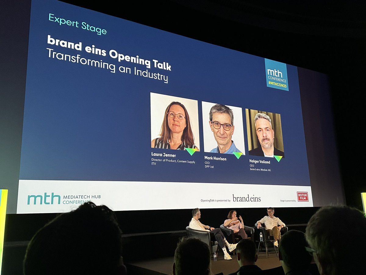Once more at the beautiful Rotor Film stage for MediaTech Hub Conference! First gem of the day: “transformation is constant and you can’t keep up with everything, it’s about picking where you go hard.” <a href="/MTH_Conference/">MTH Conference</a>