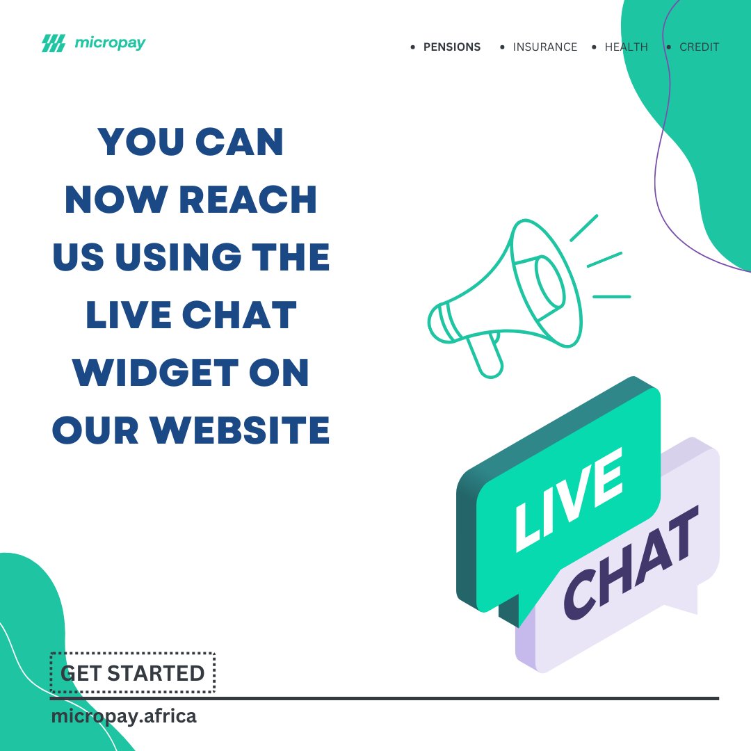 Dear Customers,

You can now reach out to us using the live chat widget on our website.

Wishing you all a happy public holiday.

micropay.africa