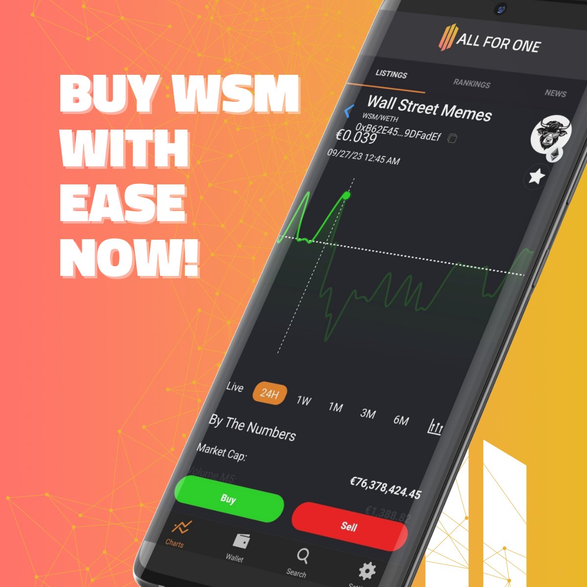 AppAllForOne's tweet image. For those who want to trade $WSM without annoying linking to the matching DEX: 
#AllForOne will execute your trade at the best price for you! All you have to do is press the button. 

allforone.app 

#WSM #WallStreetMemes @wallstmemes #memecoin #DeFi