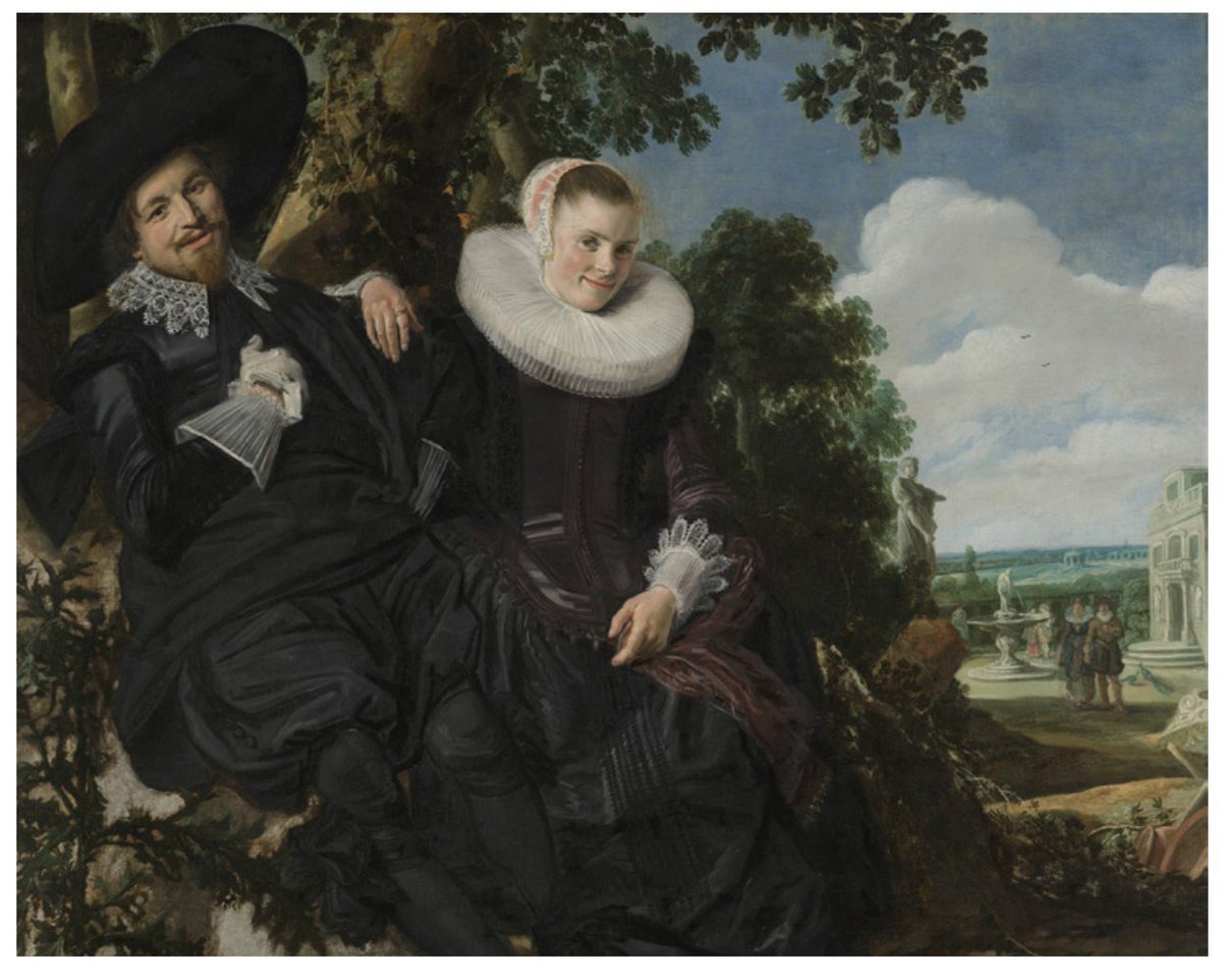 freirebarnes's tweet photo. On route to #franshals preview @NationalGallery. Curious if it deserved the @guardianculture ⭐️⭐️ review
~
Image: Frans Hals, Portrait of a Couple, probably Isaac Abrahamsz Massa and Beatrix van der Laen (detail), about 1622. @rijksmuseum Amsterdam. https://t.co/eruvKgcWwi