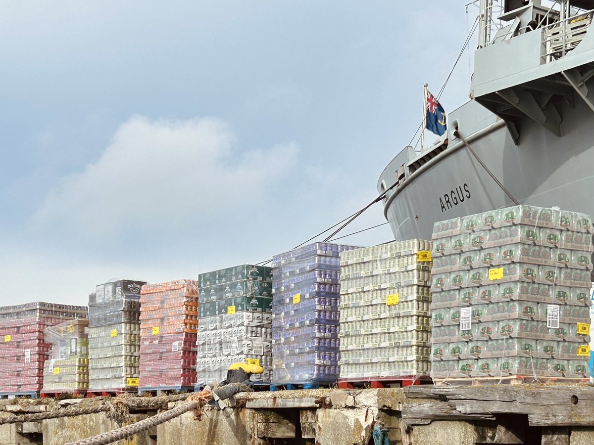 CaptAliClack's tweet image. Essential stores for @RFAArgus deployment have arrived!