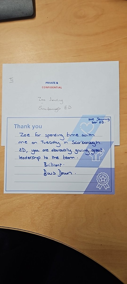 Feeling proud. It's important to feel valued and recognised. #Trustvalues #Teamwork #teamEDScarborough #EDMatron