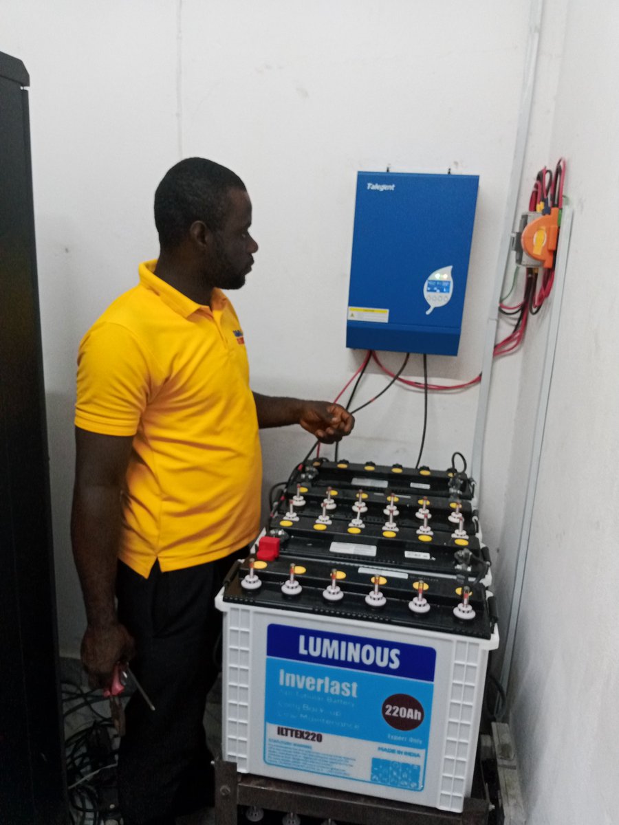What we've been up to lately. 3.5kva Solar &amp; inverter installation at a betting shop in Ikorodu, 5kva solar &amp; inverter installation at a company in Mushin, 1.5kva inverter installation at a company in Ogun state.