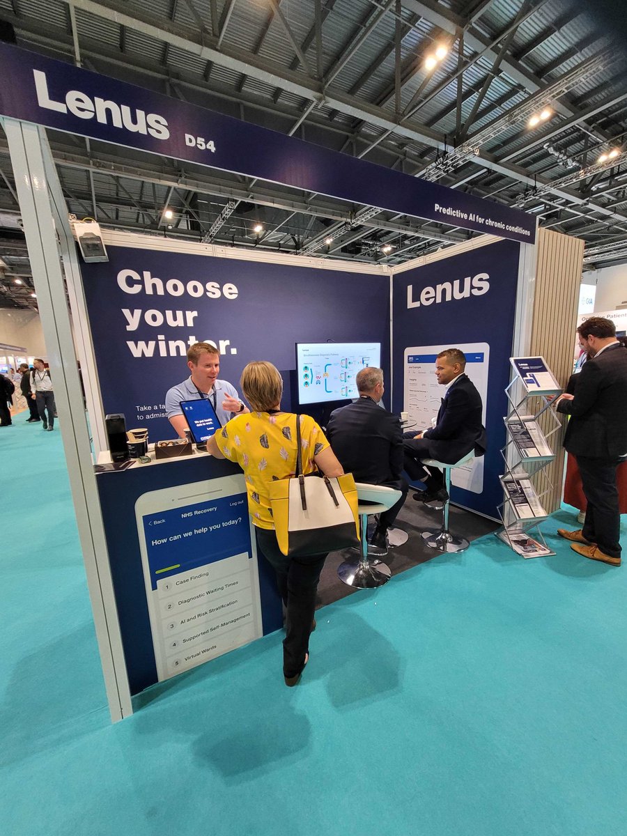 lenushealth's tweet photo. Busy, Busy, Busy 🐝
Off to a great start at #HETT23 & looking forward to more chats & ☕ coffee today
Great talking to many of you about #WinterPressures, #HealthAI, #VirtualWards & #AdmissionsAvoidance
Pop by stand D54 to chat more with our Lead Data Scientist @shaneburns111 https://t.co/TZtq0ukqFK