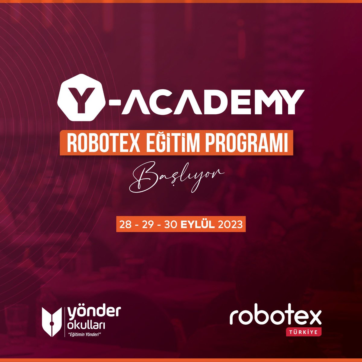yonderokullari's tweet image. Y-Academy Programı kapsamında, Türkiye’deki tüm yönderlerimize Robotex Türkiye ile yüz yüze eğitim programımız başlıyor!

#YönderOkulları #EğitiminYönderi #YAcademy #Robotex